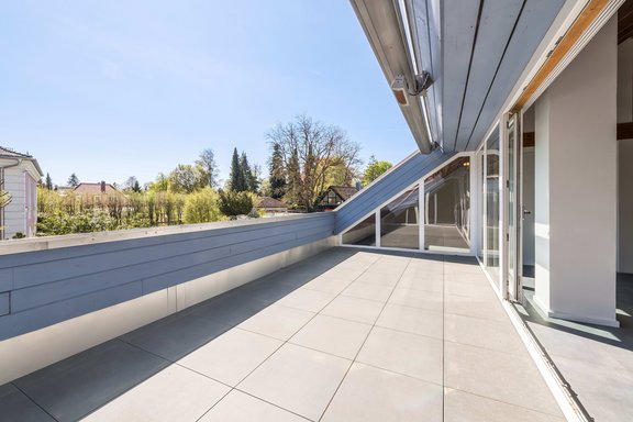Sonnige Dachterrasse