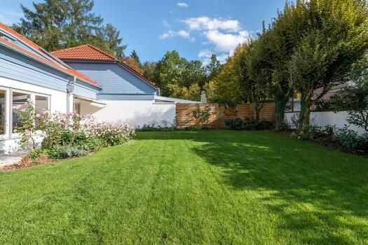 Sunny garden with ideal orientation