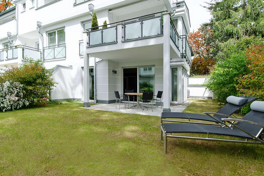 Überdachte Terrasse zum Entspannen