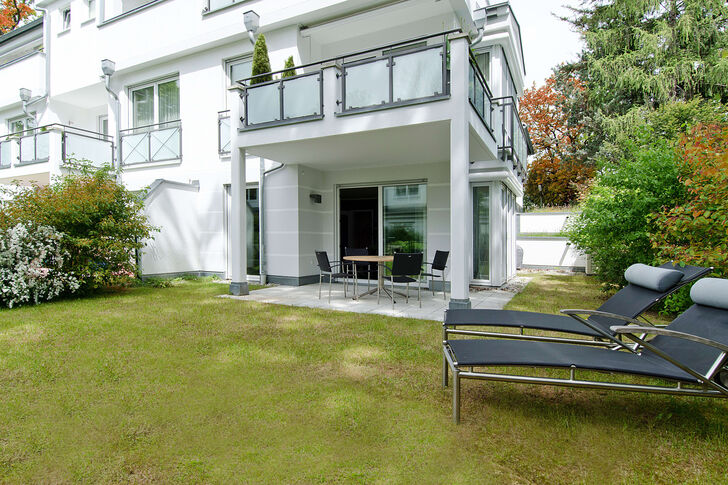 Überdachte Terrasse zum Entspannen