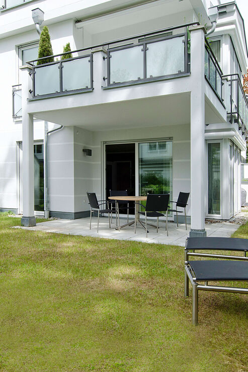 Überdachte Terrasse zum Entspannen