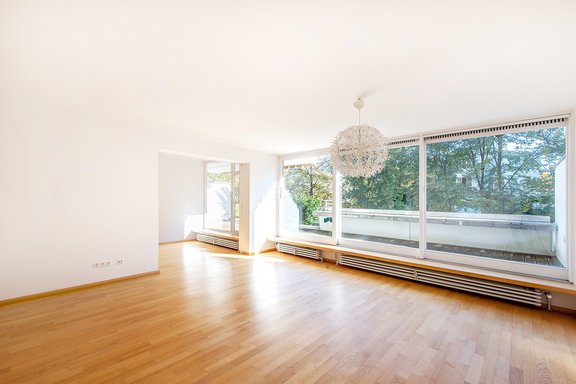 Living room filled with lights