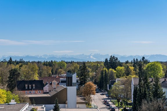 Ausblick bis in die Alpen
