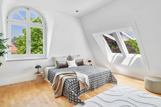 Master area with bathroom and dressing room