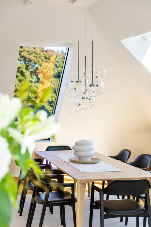 Essen mit Blick ins Grüne