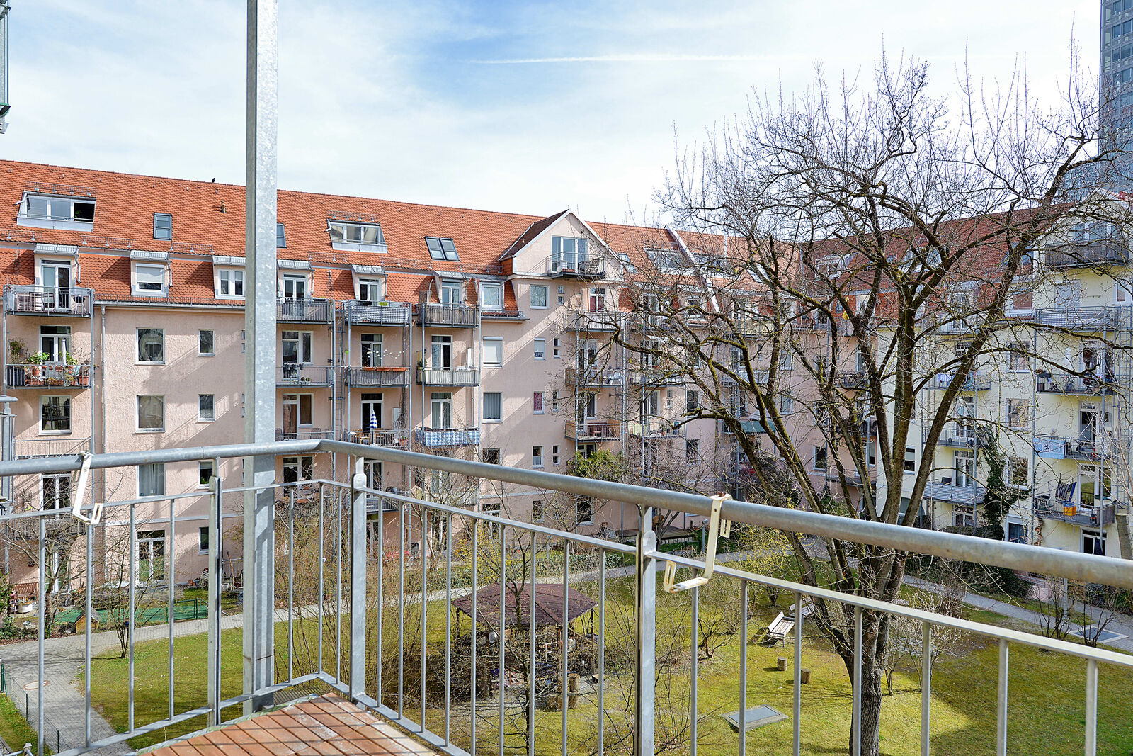 Ausblick in den Innenhof