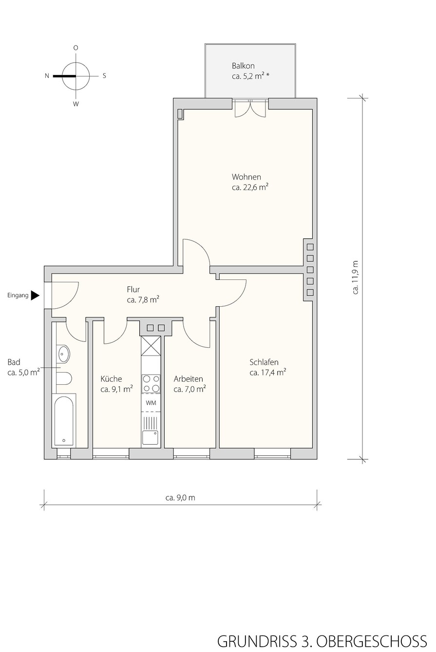 Grundriss 3 OG