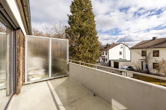 Sunny balcony for relaxing