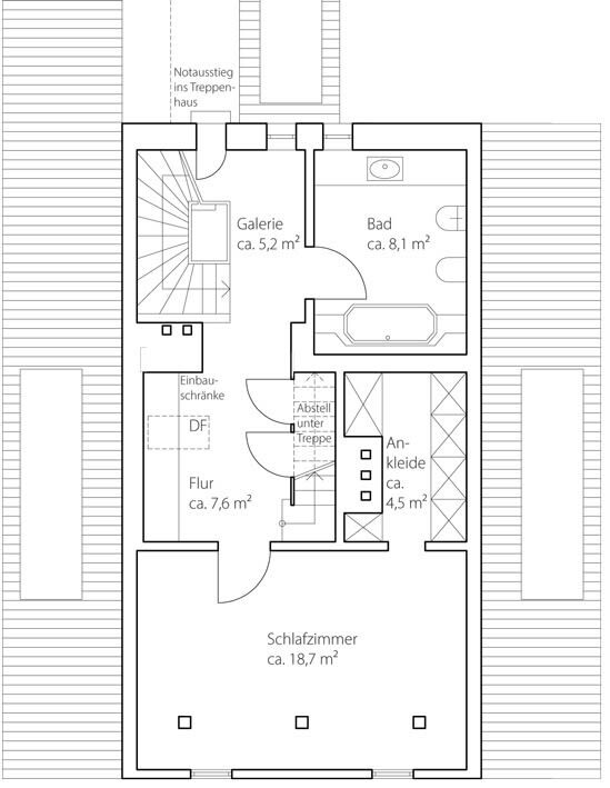 Grundriss 1 Dachgeschoss
