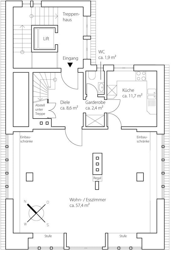 Grundriss 2 Obergeschoss