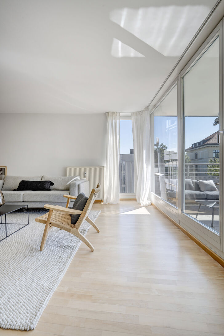 Livingbereich mit Südbalkon