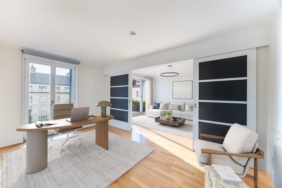 Flexibel nutzbares Zimmer (virtuell möbliert)