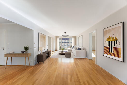Open-plan living/dining area (virtually furnished)