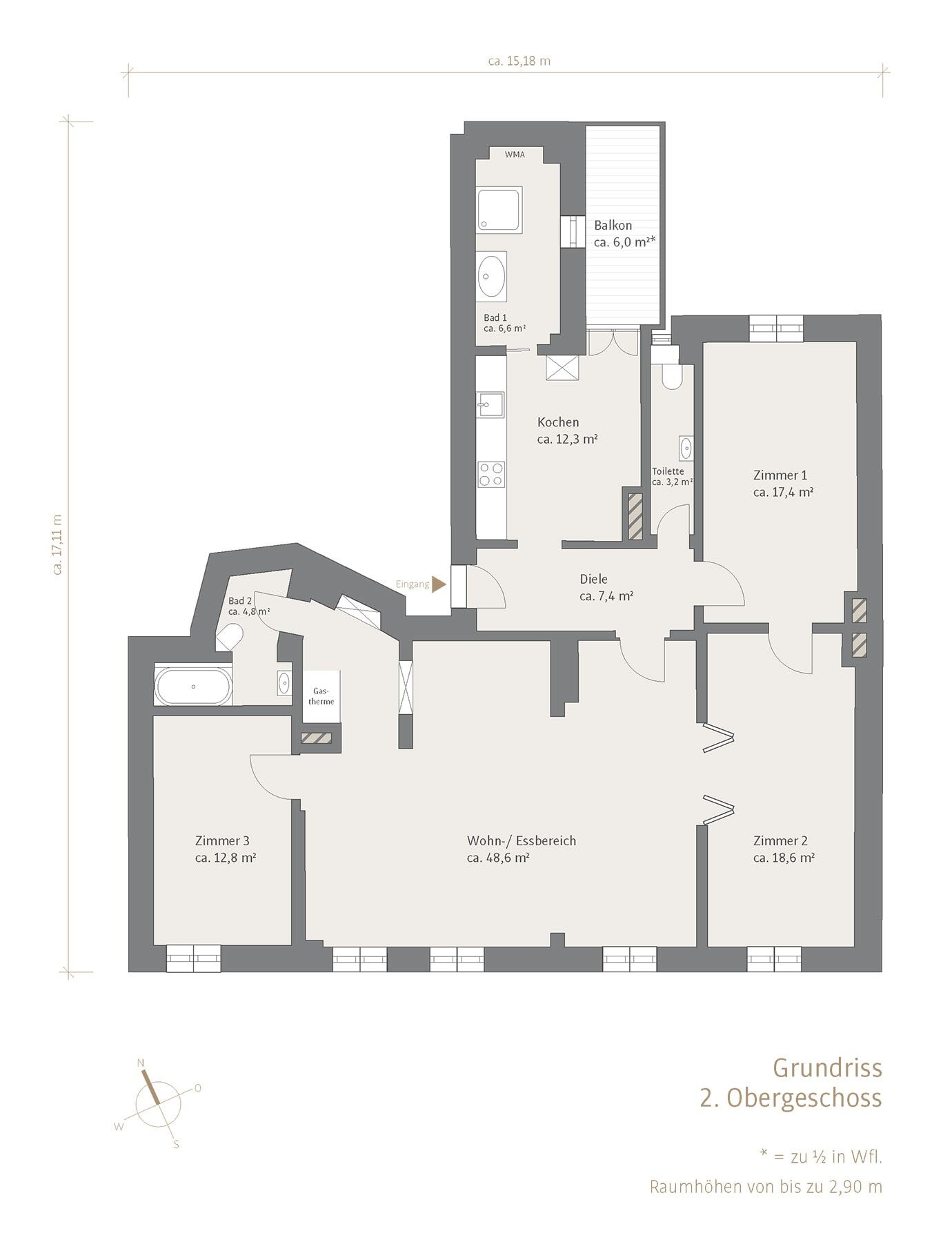 Grundriss 2. Obergeschoss