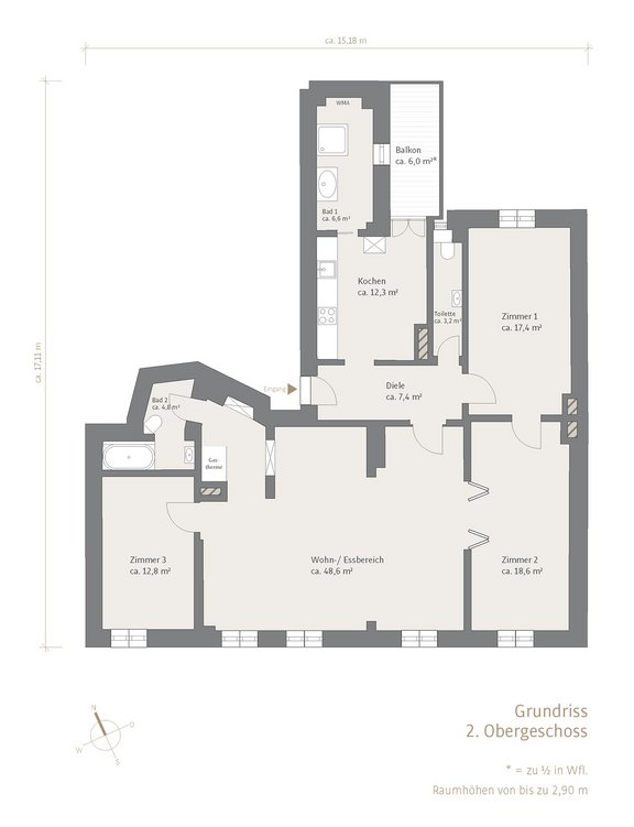 Grundriss 2. Obergeschoss