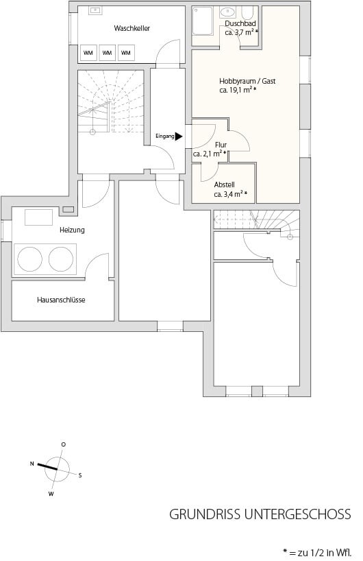 Grundriss UG