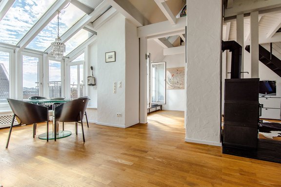 Dining place in the winter garden