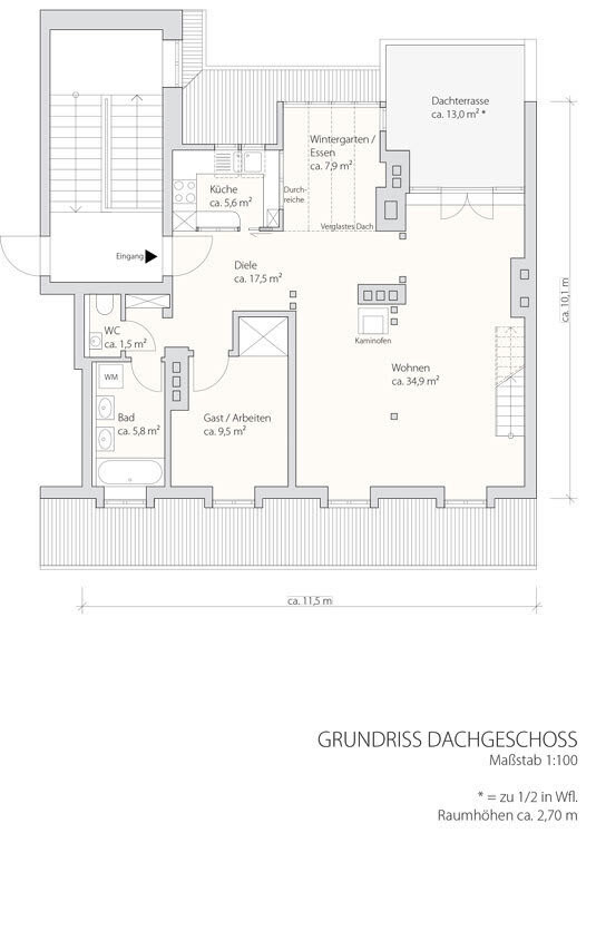 Grundriss Dachgeschoss