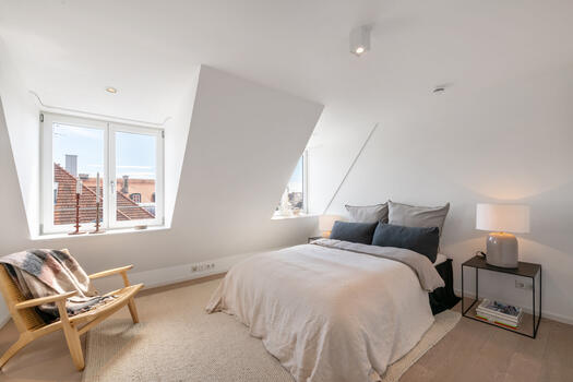 Light flooded bedroom