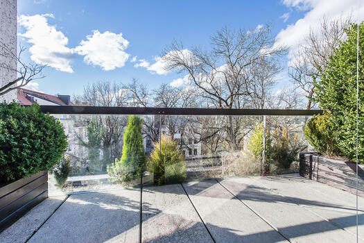 West terrace on the 4th floor