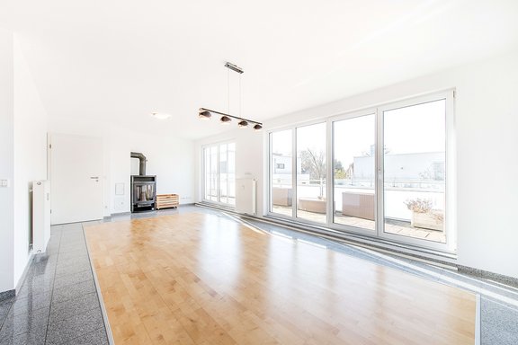 Living - and dining area