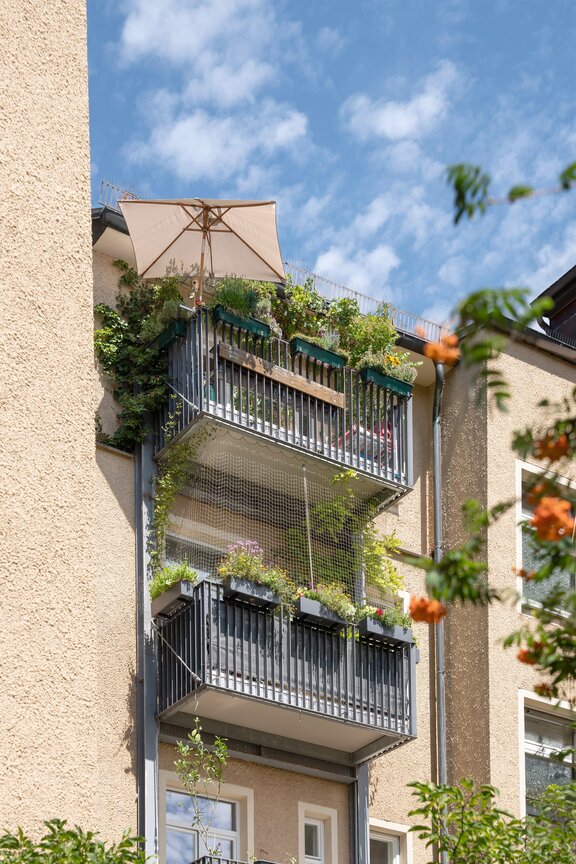 Begrünte Balkone