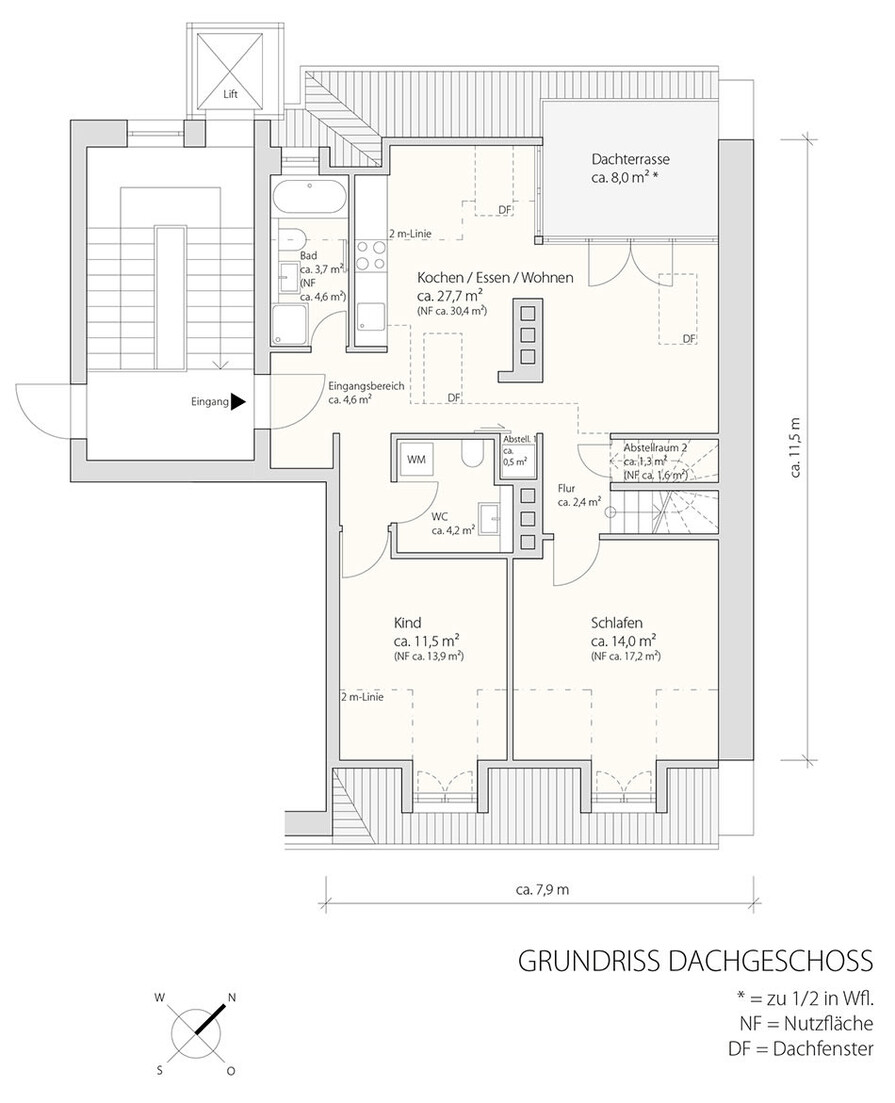 Grundriss Dachgeschoss