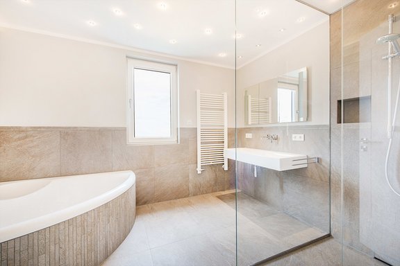 Master bath with walk-in shower