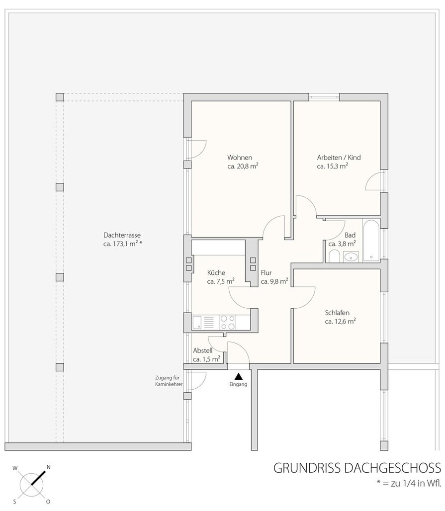 Grundriss Penthouse