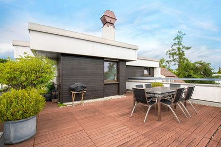 Dachterrasse mit Südwest-Ausrichtung