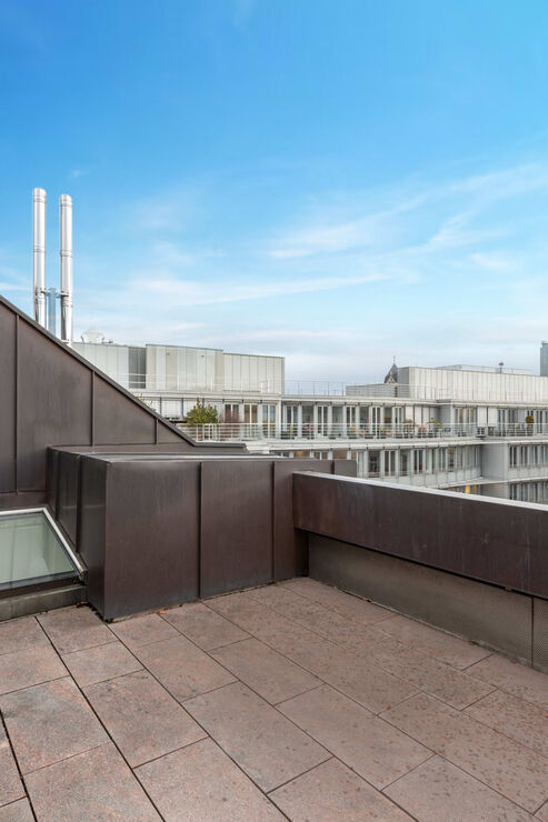 Dachterrasse mit Ostausrichtung