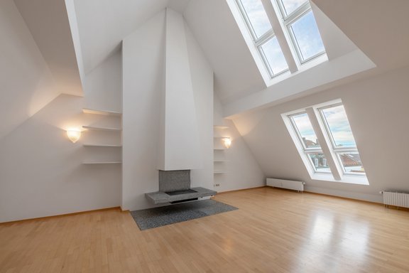 Kamin und Skylights