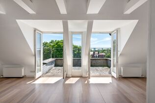 Sonnige Dachterrasse