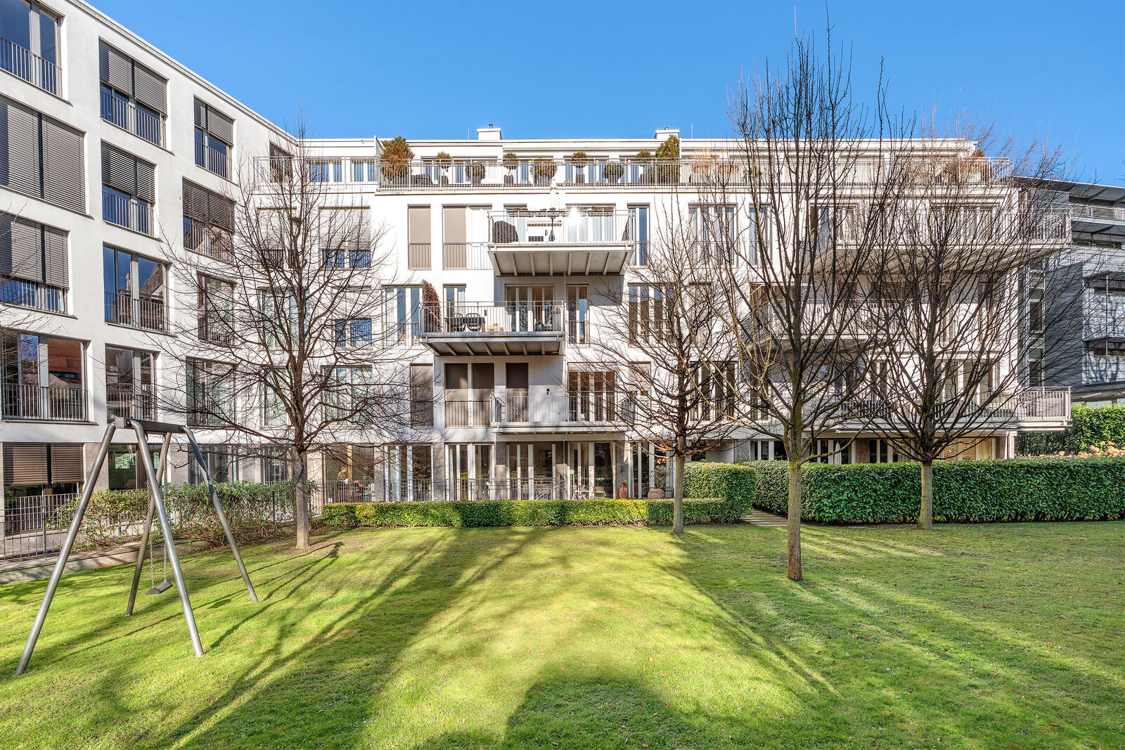Grüne Gartenanlage
