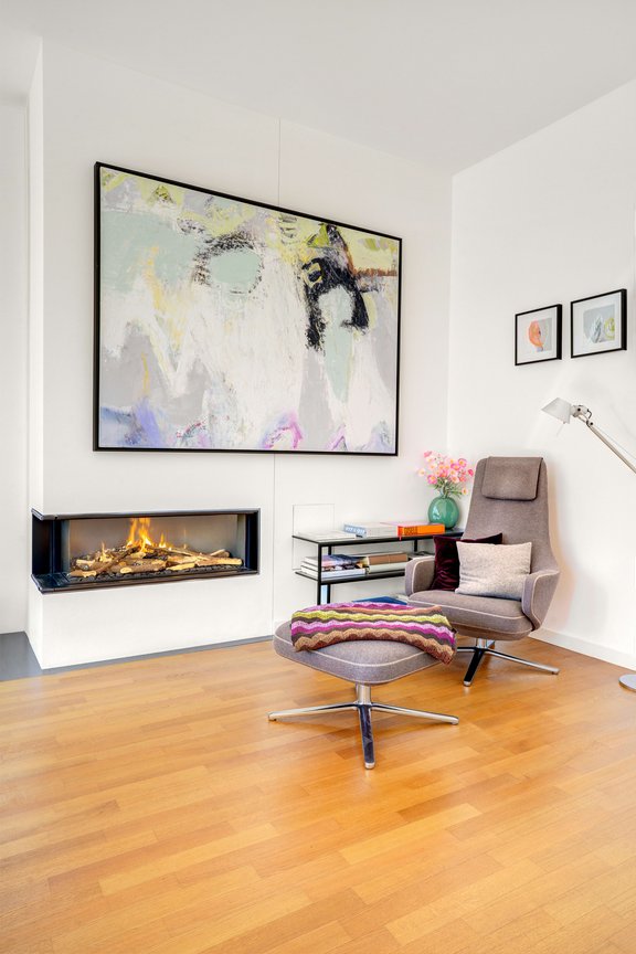 Wohnbereich mit Kaminflair