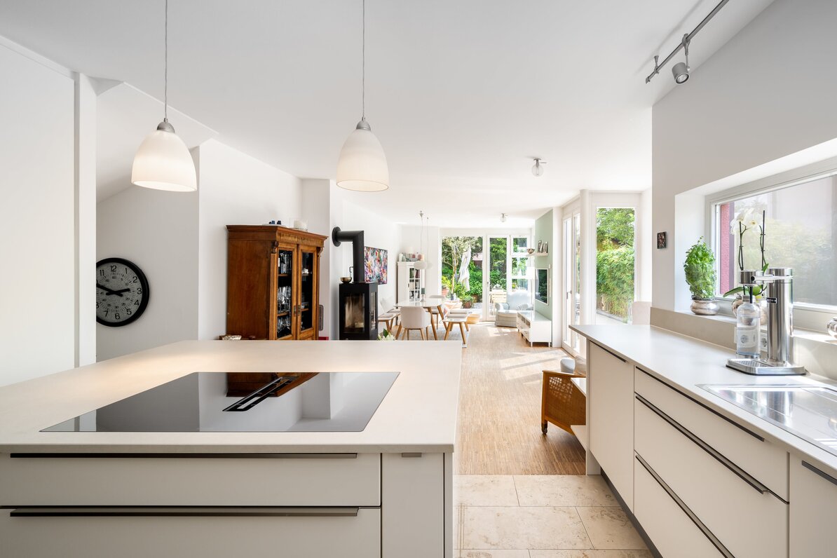 A bright, airy living room