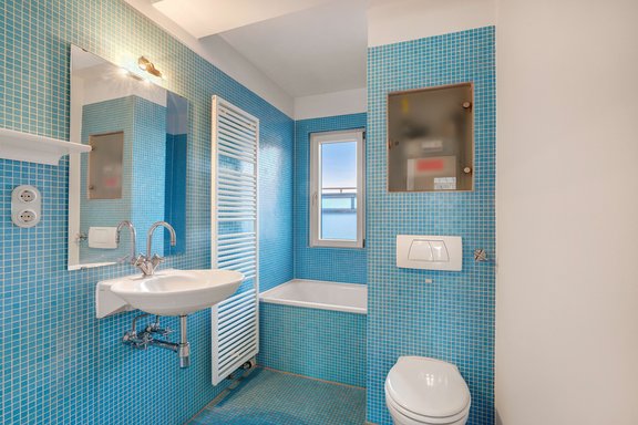 Gepflegtes Tageslicht-Bad