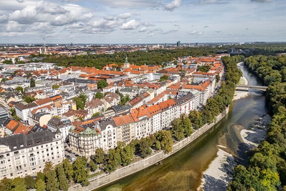 Weitblick über das Lehel