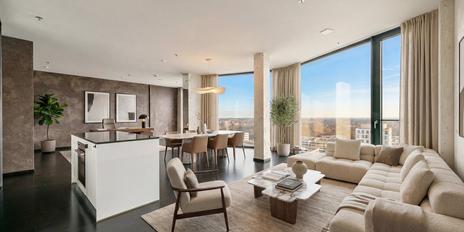 Loft-Style und 180°-Panorama: Design-Domizil im 14. Geschoss des Friends Tower 2