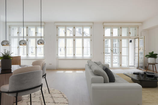 Living (virtually furnished)