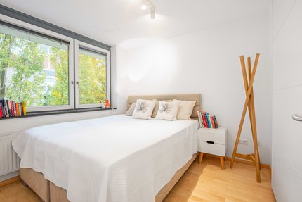 Schlafzimmer mit Hofblick