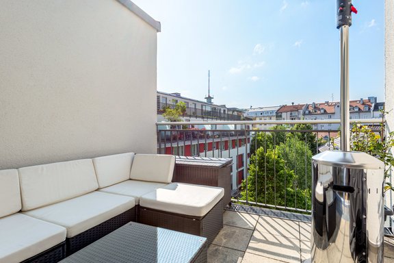 Dachterrasse nach Westen