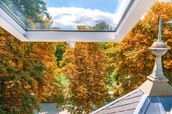 Mit Blick auf den Schlosskanal