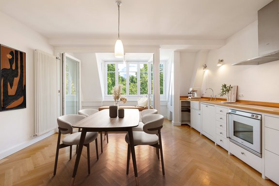 Wohnküche (virtuell möbliert)