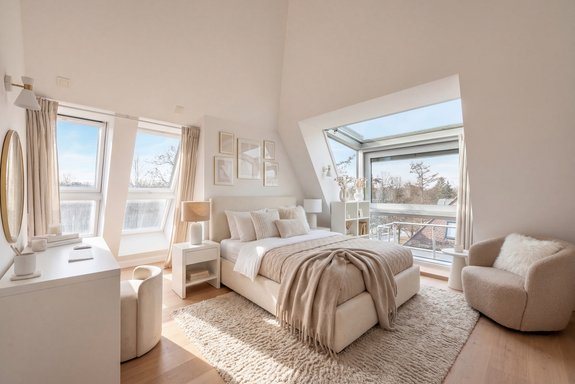 Insgesamt fünf Schlafzimmer - Staging