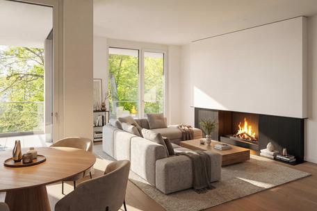 Logenplatz mit Seeblick: Exklusives 3-Zimmer-Penthouse mit Kamin, Liftlanding, Spa und Hobbyflächen