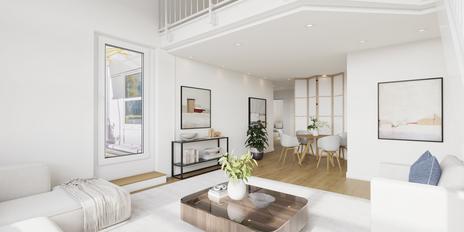 Exklusive Dachgeschosswohnung mit Galerie: Großzügiges Wohnambiente und Südfenster zur Renovierung