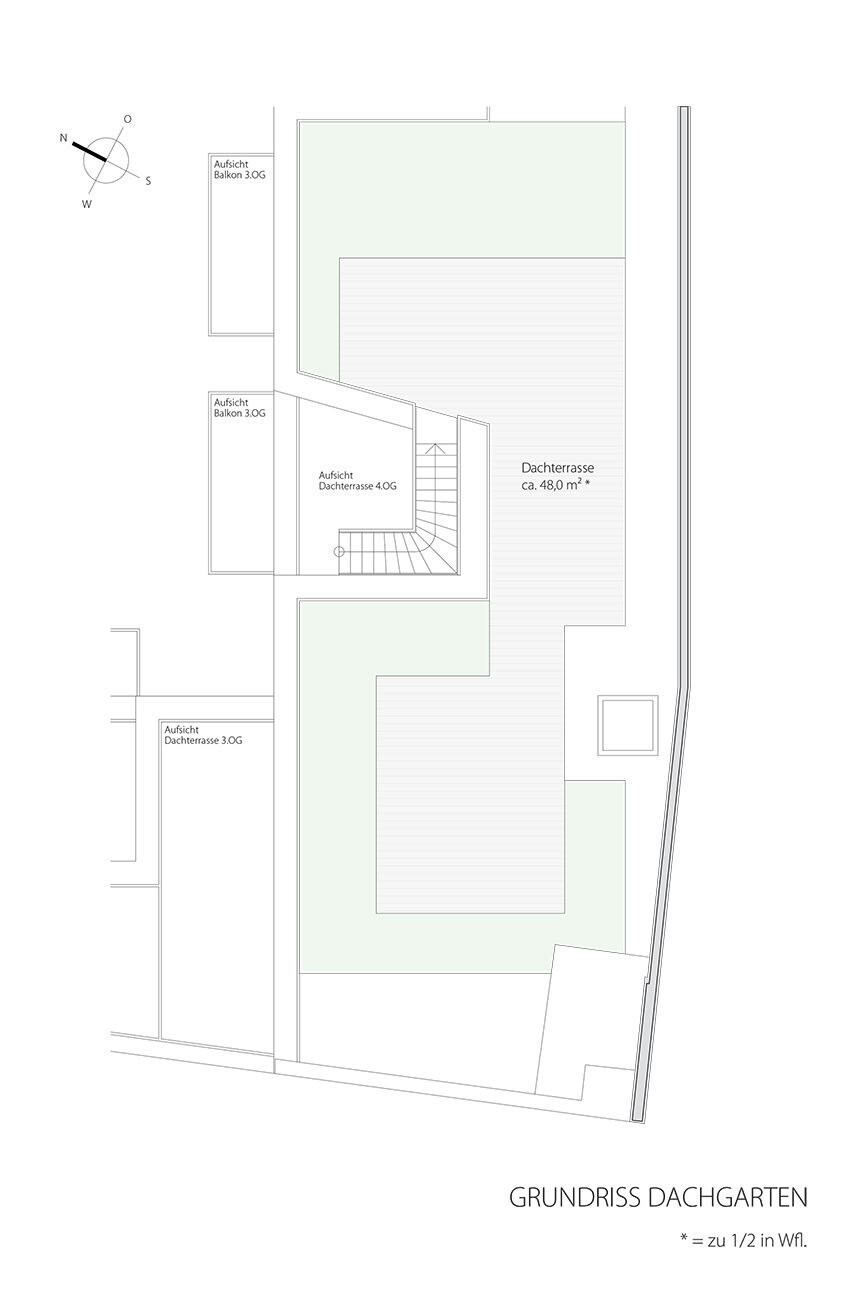 Grundriss Dachgarten