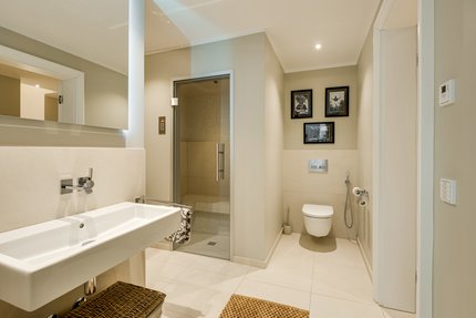 Shower room in the basement