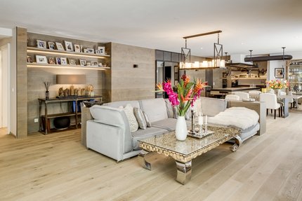 Chalet style living area